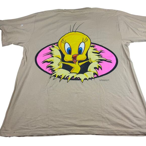 Vintage 1995 Tweety Bird T-Shirt XL Made in USA - Picture 2 of 9